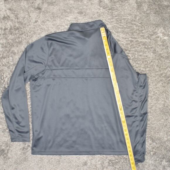 Nike Dri Fit Men's 1/4 Zip Pullover Sweatshirt Polyester Gray Size 2XL Swoosh - Picture 6 of 8
